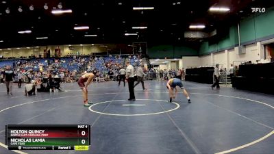 113 lbs Champ. Round 1 - Holton Quincy, North East Carolina Prep vs Nicholas Lamia, Cape Fear