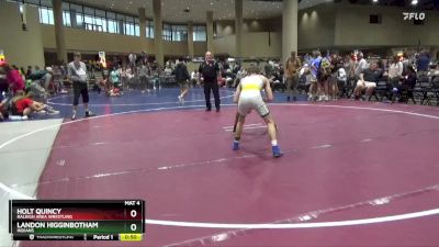 113 lbs Cons. Round 5 - Holt Quincy, Raleigh Area Wrestling vs Landon Higginbotham, Indians