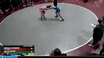 182 lbs Champ. Round 1 - Samuel Schneider, Davenport vs Bryon Newby, Deer Park