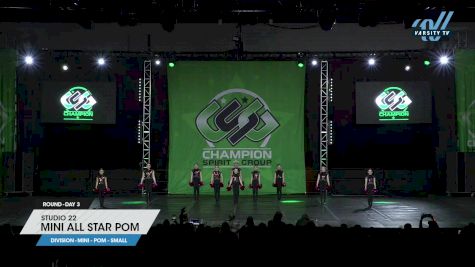 Studio 22 - Mini All Star Pom [2023 Mini - Pom - Small Day 3] 2023 ASC Schaumburg Showdown & CSG Schaumburg Dance Grand Nationals