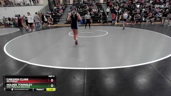 105 lbs Semifinal - Holden Townsley, WWC Predator Wrestling vs Carleigh Clark, BullTrained