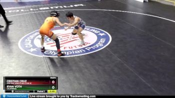 113 lbs Cons. Round 2 - Cristian Cruz, Live Oak Wrestling Club SC vs Ryan Voth, California