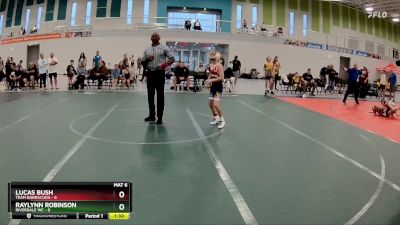 76 lbs Round 1 (6 Team) - Raylynn Robinson, Riverdale WC vs Lucas Bush, Team Barracuda