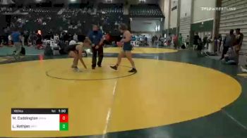 160 lbs Semifinal - Maxwell Coddington, Unnattached vs Luke Rathjen, Western Nebraska Titans