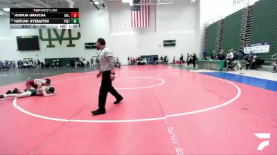 120 lbs Champ. Round 1 - Joshua Grajeda, Bell Gardens vs Nathan Uyematsu, Poly/Long Beach