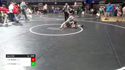 65 lbs Rd 3 - Consi Of 16 #2 - Daniel Spicer, Downingtown West vs Vincent Foster, Nazareth