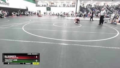 157 lbs Cons. Round 4 - Timothy Link, Unattached vs Eli Roberts, Champions Wrestling