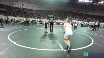 66 lbs Consi Of 8 #1 - Jace Maples, Cushing Tigers vs Reed Stephenson, Davenport Youth Wrestling