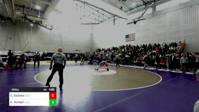 132 lbs Consi Of 4 - Chad Sadaka, Bergen Catholic vs Kieran McNeil, Lyndhurst