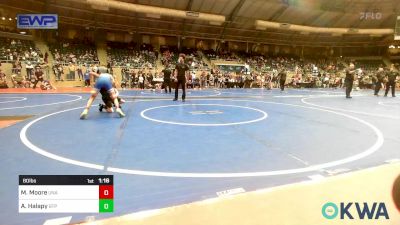 80 lbs Rr Rnd 2 - Mason Moore, Unattached vs Anthony Halapy, Tulsa Blue T Panthers