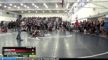 77 lbs 1st Place Match - Jordan Ruiz, Hawkeye WC vs Hayden Nozie, Grindhouse Wrestling Club