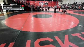 157 lbs Champ. Round 3 - Ethan Harvey, New Lenox (LINCOLN-WAY CENTRAL) vs Nolan Vogel, JOLIET (CATHOLIC Academy)