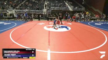53 lbs Quarterfinal - Salvador Piplica, Riverton USA Wrestling vs Taysen Neeff, Thermopolis Wrestling Club
