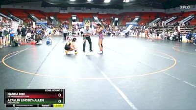 135 lbs Cons. Round 3 - Azaylin Lindsey-Allen, Kalamazoo vs Nanda Kibi, Michigan Revolution