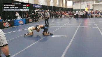 138 lbs Quarterfinals (8 Team) - Dayven Mosbacker, Omaha Bryan vs Myles Sanchez, Creighton Prep