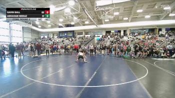 132 lbs Cons. Round 3 - Gavin Ball, Riverton vs Abraham Meraz, Canyon View