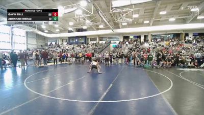 132 lbs Cons. Round 3 - Gavin Ball, Riverton vs Abraham Meraz, Canyon View
