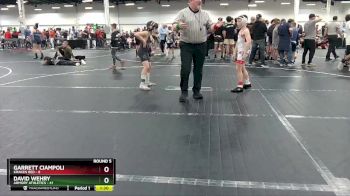 84 lbs Round 5 (8 Team) - David Wehry, Armory Athletics vs Garrett Ciampoli, Kraken Red