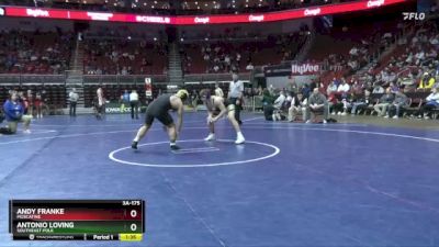 3A-175 lbs Cons. Round 3 - Andy Franke, Muscatine vs Antonio Loving, Southeast Polk