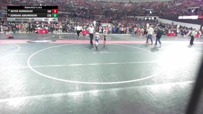48 lbs Cons. Round 3 - Jordan Amundson, LAW vs Jayce Gonzalez, Lakeland Wrestling Club