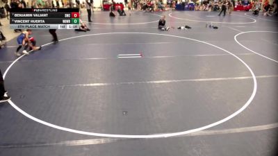 8U - J 5th Place Match - BenJamin Valiant, Shakopee Mat Club vs Vincent Huerta, Woodbury Wrestling