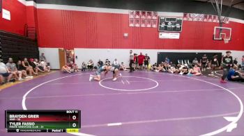 205 lbs Round 4 (6 Team) - Brayden Grier, WAR vs Tyler Fassio, Pirate Wrestling Club