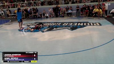 59 lbs Quarterfinal - Nobel Nichols, Arctic Warriors Wrestling Club vs Jaxson Atherton, Mat-Su Matmen