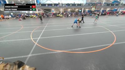 120 lbs Cons. Round 4 - Collin Young, Unattached vs Josiah Nelson, Unattached