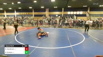 137 lbs Consi Of 16 #1 - Brandon Sandoval, Rattlers_ Rancho Mirage HS vs Keldy Orozco, N/a