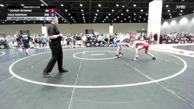 106 lbs Champ. Rd Of 32 - Jaxsen McBride, Cardinal Wrestling Club vs Cole Simpson, Black Fox Wrestling Academy