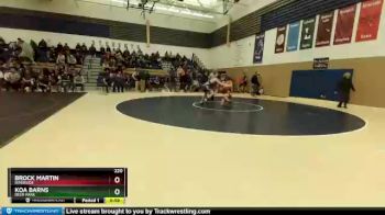 220 lbs Cons. Round 3 - Brock Martin, Riverside vs Koa Barns, Deer Park