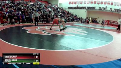 106 lbs Round 2 - Bodey Gibbs, Columbia vs Maddox Fox, Cincinnati LaSalle