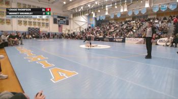 165 lbs 3rd Place Match - Bennett Brumbley, Sussex Tech H S vs Chase Thompson, Salesianum