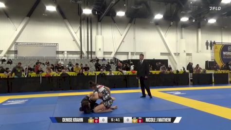 Nicole J Mathew vs Denise Krahn 2024 World IBJJF Jiu-Jitsu No-Gi Championship