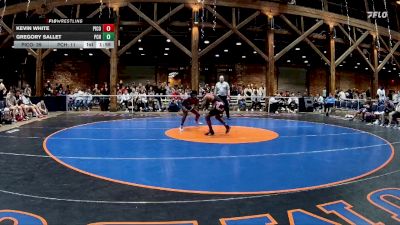 120 lbs Quarters & 1st Wb (16 Team) - Gregory Sallet, Pierce County HS vs Kevin White, Pike County