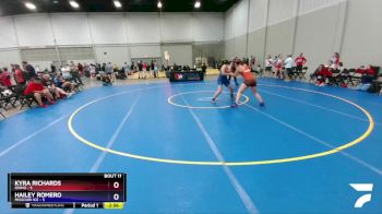 164 lbs Quarters & 1st Wb (16 Team) - Kyra Richards, Idaho vs Hailey Romero, Missouri Ice