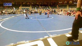 43 lbs Rr Rnd 1 - Rory Rice, Coweta 12u vs Eli Esosza, Tulsa Mafia Boys