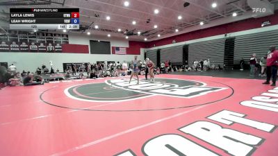 125 lbs Round 5 (12 Team) - Layla Lewis, Cradletown Wrestling Academy vs Leah Wright, 5280 TWO