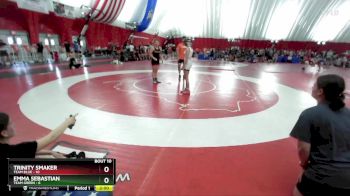 110 lbs Round 4 (6 Team) - Trinity Smaker, Team Blue vs Emma Sebastian, Team Green