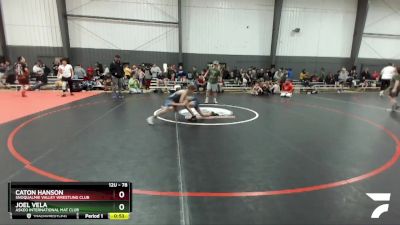 78 lbs 3rd Place Match - Caton Hanson, Snoqualmie Valley Wrestling Club vs Joel Vela, Askeo International Mat Club