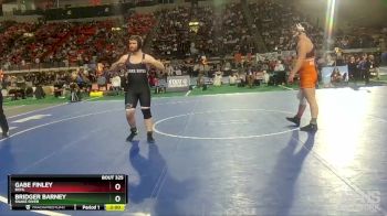 3A 195 lbs Semifinal - Gabe Finley, Buhl vs Bridger Barney, Snake River