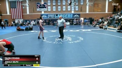 165 lbs Champ. Round 2 - Joshua Selph, Lehi vs Talon Stevens, Uintah