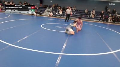 150 lbs 2nd Place Match - Moses Sutton, Kearney Matcats vs Dayven Mosbacker, Bryan Youth Wrestling Club