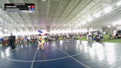 140 lbs 3rd Place Match - Jesse Clegg, Wasatch Wrestling Club vs Nash Rutledge, Ridgeline Riverhawks