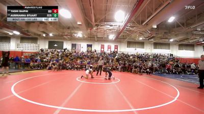 107 lbs Quarterfinal - Yashi Bajpai, Bedford vs Aubrianna Stuart, Plymouth