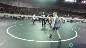 52 lbs Consi Of 16 #2 - Alaura Lewis, TWolves Youth Wrestling vs Aiden Morrison, Spiro Bulldog Wrestling