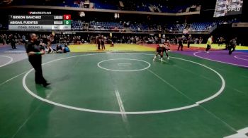5A 132 lbs Cons. Round 2 - Gideon Sanchez, San Antonio Burbank vs Abigail Fuentes, McAllen