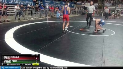 D 3 120 lbs Cons. Round 4 - Wesley Reed, St. Edmund vs Abram Nichols, St. Mary`s