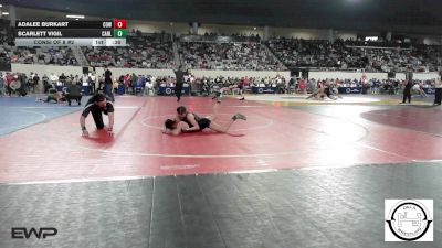 110 lbs Consi Of 8 #2 - Adalee Burkart, Coweta vs Scarlett Vigil, Carl Albert JH