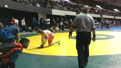 Rookie 3-5 HWT B-C Round 1 - Cole Geddes, Norfolk Christian vs Cayden Borte, Grizzly Wrestling Club